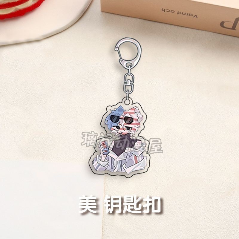 Vu Xuong Countryhumans Country Neon Porcelain American Korea England France Keychain School Móc Khóa In Theo Yêu Cầu, Chất Liệu Mica Trong Suốt In 2 Mặt , Dày 4mm 7 Vu Xuong Countryhumans Country Neon Porcelain American Korea England France Keychain School Móc Khóa In Theo Yêu Cầu, Chất Liệu Mica Trong Suốt In 2 Mặt , Dày 4mm - Ảnh 7