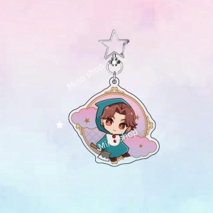 Wind Breaker Haruka Sakura Hayato Suo 6cm Kawaii Mica Holder Cute Keychain Anime Model Bag Móc Khóa In Theo Yêu Cầu, Chất Liệu Mica Trong Suốt In 2 Mặt , Dày 4mm