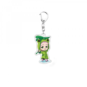 Wind Breaker Q-version Frog Series Cute Anime Mica Holder Mica Charm Car Keychain Decorations Móc Khóa In Theo Yêu Cầu, Chất Liệu Mica Trong Suốt In 2 Mặt , Dày 4mm