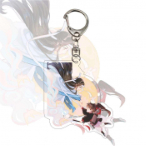 Xiao Zhan Wang Yibo Cp Keychains Cartoon Character Acrylic Keyrings Couple Fan Backpack Móc Khóa In Theo Yêu Cầu, Chất Liệu Mica Trong Suốt In 2 Mặt , Dày 4mm