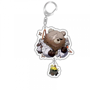 Zenless Zone Zero Anby Demara Billy The Kid Anime Keychain Cartoon Plastic Keyring Bag Tag Móc Khóa In Theo Yêu Cầu, Chất Liệu Mica Trong Suốt In 2 Mặt , Dày 4mm