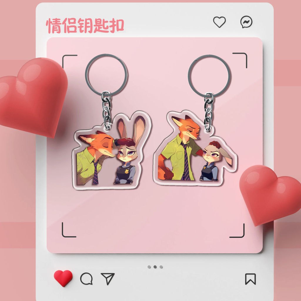 Zootopia Keychain Women Wedding Key Chain For Men Judith Bride Key Ring Nick Anime Figure Móc Khóa In Theo Yêu Cầu, Chất Liệu Mica Trong Suốt In 2 Mặt , Dày 4mm 1 Zootopia Keychain Women Wedding Key Chain For Men Judith Bride Key Ring Nick Anime Figure Móc Khóa In Theo Yêu Cầu, Chất Liệu Mica Trong Suốt In 2 Mặt , Dày 4mm