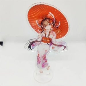 1 Anime Touhou Project Remilia Scarlet & Flandre Scarlet Cosplay Mica Stand Model Plate Desk Mô Hình Đứng Standee Anime,  In 2 Mặt, Cao 6cm, Trang Trí Decor Bàn Học