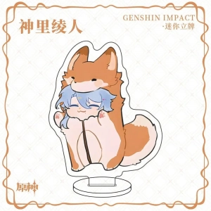 1 Pc Anime Game Genshin Scaramouche Tartaglia Mini Animal Character Card Table Decoration Mô Hình Đứng Standee Anime, In 2 Mặt, Cao 6cm, Trang Trí Decor Bàn Học