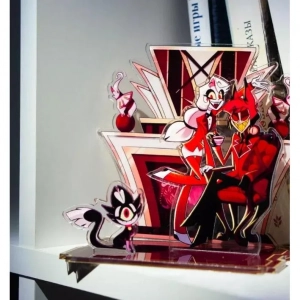 13cm Anime Acrylic Standee For Hazbin Hotel Charlie Alastor Double Layer Acrylic Standee Mô Hình Đứng Standee Anime, In 2 Mặt, Cao 6cm, Trang Trí Decor Bàn Học