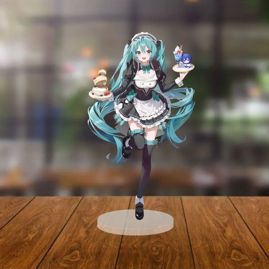 Acrylic Model Singer Miku Cosplay Table Decoration, Anime Gift(mikucl) Mô Hình Đứng Standee Anime, In 2 Mặt, Cao 6cm, Trang Trí Decor Bàn Học 17 Acrylic Model Singer Miku Cosplay Table Decoration, Anime Gift(mikucl) Mô Hình Đứng Standee Anime, In 2 Mặt, Cao 6cm, Trang Trí Decor Bàn Học - Ảnh 17