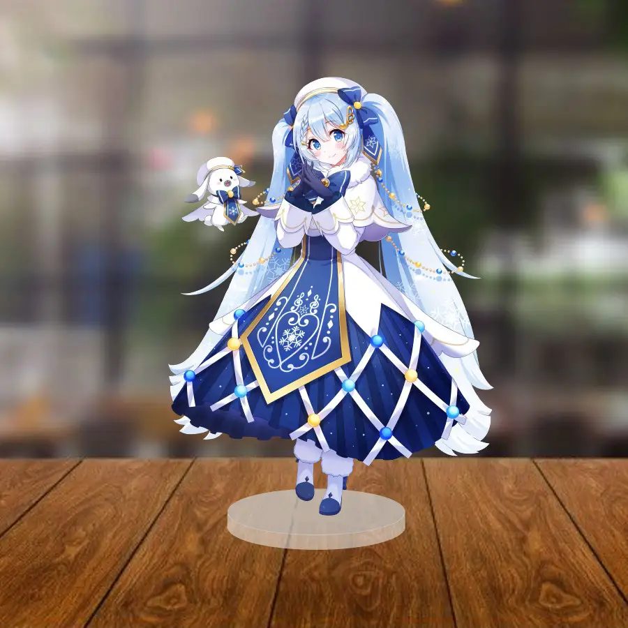 Acrylic Model Singer Miku Cosplay Table Decoration, Anime Gift(mikucl) Mô Hình Đứng Standee Anime, In 2 Mặt, Cao 6cm, Trang Trí Decor Bàn Học 4 Acrylic Model Singer Miku Cosplay Table Decoration, Anime Gift(mikucl) Mô Hình Đứng Standee Anime, In 2 Mặt, Cao 6cm, Trang Trí Decor Bàn Học - Ảnh 4