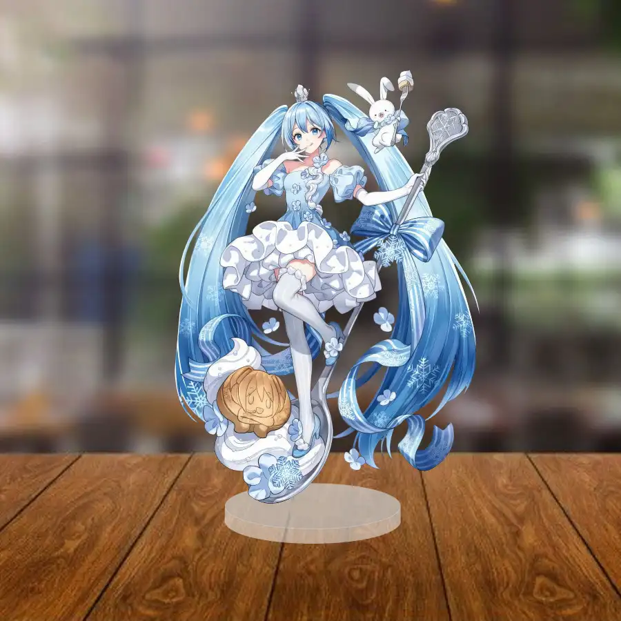 Acrylic Model Singer Miku Cosplay Table Decoration, Anime Gift(mikucl) Mô Hình Đứng Standee Anime, In 2 Mặt, Cao 6cm, Trang Trí Decor Bàn Học 5 Acrylic Model Singer Miku Cosplay Table Decoration, Anime Gift(mikucl) Mô Hình Đứng Standee Anime, In 2 Mặt, Cao 6cm, Trang Trí Decor Bàn Học - Ảnh 5