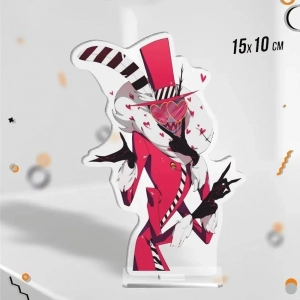 Acrylic Stand For Hazbin Hotel Vaggie Charlie Morningstar Angel Dust Alastor Vox Desk Acrylic Mô Hình Đứng Standee Anime, In 2 Mặt, Cao 6cm, Trang Trí Decor Bàn Học