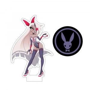 Acrylic Stand Plates Anime Cartoons Hazbin Hotel Alastor Husk Niffty Vaggie Velvet Acrylic Mô Hình Đứng Standee Anime,  In 2 Mặt, Cao 6cm, Trang Trí Decor Bàn Học