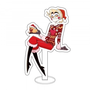 Acrylic Stand Plates Hazbin Hotel Velvet Vox Lucifer Morningstar Alastor Cartoon Acrylic Mô Hình Đứng Standee Anime, In 2 Mặt, Cao 6cm, Trang Trí Decor Bàn Học
