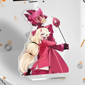 Acrylic Standee For Charlie Morningstar Alastor Husk Angel Dust Anime Cartoons Acrylic Desk Mô Hình Đứng Standee Anime, In 2 Mặt, Cao 6cm, Trang Trí Decor Bàn Học
