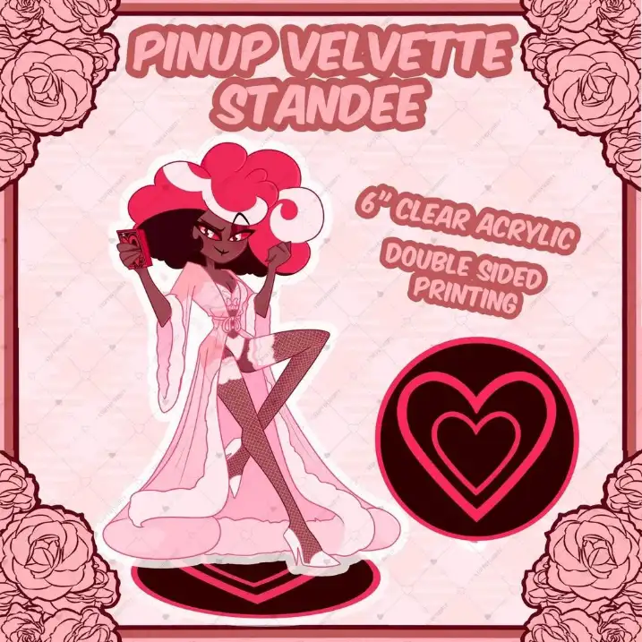 Acrylic Standee For Hazbin Hotel Charlie Vox Heart Base Standee Acrylic Desktop Anime Mô Hình Đứng Standee Anime, In 2 Mặt, Cao 6cm, Trang Trí Decor Bàn Học 2 Acrylic Standee For Hazbin Hotel Charlie Vox Heart Base Standee Acrylic Desktop Anime Mô Hình Đứng Standee Anime, In 2 Mặt, Cao 6cm, Trang Trí Decor Bàn Học - Ảnh 2