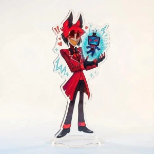 Anime Acrylic Stand Hazbin Hotel Vox Lucifer Morningstar Alastor Acrylic Stand Plates Desktop Mô Hình Đứng Standee Anime, In 2 Mặt, Cao 6cm, Trang Trí Decor Bàn Học
