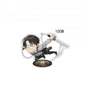 Anime Attack On Eren Yeager Mikasa Ackerman Titan Double-sided Hd Printing Mica Desk Keychain Mô Hình Đứng Standee Anime, In 2 Mặt, Cao 6cm, Trang Trí Decor Bàn Học