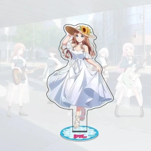 Anime Bang Dream! It's Mygo!!!! Tomori Takamats Anon Chih Mica Keychain Holder Cute Model Mô Hình Đứng Standee Anime,  In 2 Mặt, Cao 6cm, Trang Trí Decor Bàn Học