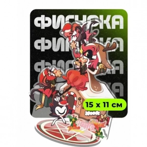 Anime Christmas Standee Acrylic For Helluva Boss Fizzovalli Asmodeus Holiday Desktop Decor Mô Hình Đứng Standee Anime, In 2 Mặt, Cao 6cm, Trang Trí Decor Bàn Học