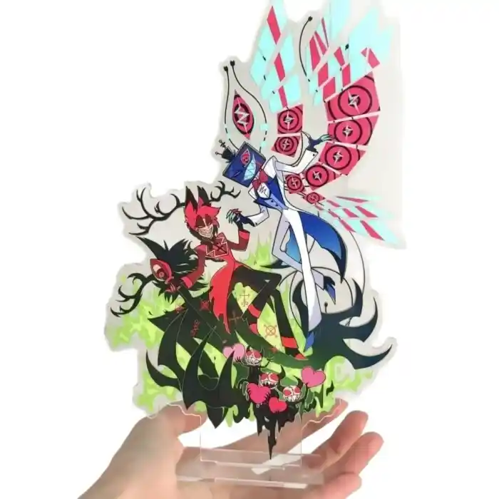 Anime Evil Hotel Alastor Niffty Group Cosplay Cartoon Acrylic Standing Sign Stand Figure Custom Charm Phone Personalized, Keychain, Mô Hình Đứng Standee Anime, In 2 Mặt, Cao 6cm, Trang Trí Decor Bàn Học, Balo 2 Anime Evil Hotel Alastor Niffty Group Cosplay Cartoon Acrylic Standing Sign Stand Figure Custom Charm Phone Personalized, Keychain, Mô Hình Đứng Standee Anime, In 2 Mặt, Cao 6cm, Trang Trí Decor Bàn Học, Balo - Ảnh 2