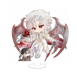 Anime Love And Deepspace Sylus Silver Wing Requiem Land Mica Character Model Stand Top Mô Hình Đứng Standee Anime, In 2 Mặt, Cao 6cm, Trang Trí Decor Bàn Học