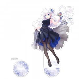 Anime Summer Pockets Shiroha Naruse Nagisa Furukawa Mica Cute Keychain Holder Display Desk Mô Hình Đứng Standee Anime, In 2 Mặt, Cao 6cm, Trang Trí Decor Bàn Học