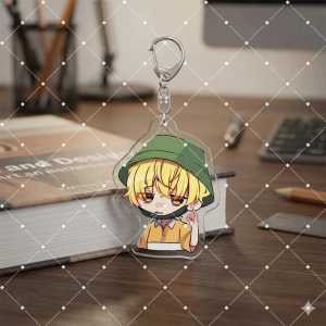 Anime Tamon-kun Ima Docchi!? Fukuhara Tamon Kinoshita Utage Mica Keychain Holder Model Mô Hình Đứng Standee Anime, In 2 Mặt, Cao 6cm, Trang Trí Decor Bàn Học
