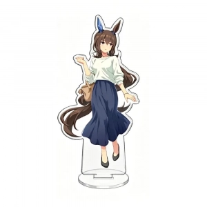 Anime Uma Musume Pretty Derby Tokai Teio Double-sided Hd Printing Mica Holder Cute Keychain Mô Hình Đứng Standee Anime, In 2 Mặt, Cao 6cm, Trang Trí Decor Bàn Học