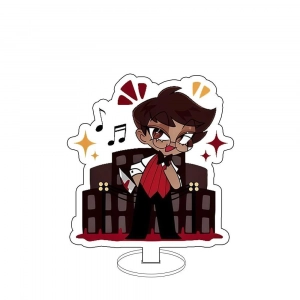 For Anime Vox Alastor Lucifer Morningstar Q Version Mica Standee Modeldesktop Ornament Cute Mô Hình Đứng Standee Anime, In 2 Mặt, Cao 6cm, Trang Trí Decor Bàn Học