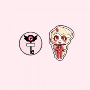 For Charlie Morningstar Vaggie Husk Ad Anime Peripherals Mica Standee Model Festival Desktop Mô Hình Đứng Standee Anime, In 2 Mặt, Cao 6cm, Trang Trí Decor Bàn Học