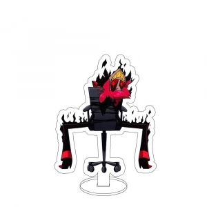 For Vaggie Alastor Lucifer Morningstar Mica Standee Modelsending Friends Cute Desktop Ornament Mô Hình Đứng Standee Anime, In 2 Mặt, Cao 6cm, Trang Trí Decor Bàn Học