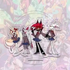 Hazbin Hotel Acrylic Stand Charlie Vaggie Blitzo Millie Anime Figure Desk Display Decor S Mô Hình Đứng Standee Anime, In 2 Mặt, Cao 6cm, Trang Trí Decor Bàn Học