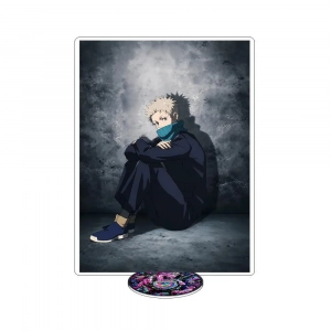 Jujutsu Kaisen 2026 New 5th Anniversary Illustration Colling Yuji Itadori Satoru Gojo Anime Mô Hình Đứng Standee Anime, In 2 Mặt, Cao 6cm, Trang Trí Decor Bàn Học