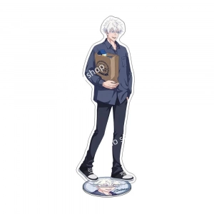Jujutsu Kaisen 5th Anniversary Casual Style Yuji Gojo Yuta Double Sided Mica Holder Cute Mô Hình Đứng Standee Anime, In 2 Mặt, Cao 6cm, Trang Trí Decor Bàn Học