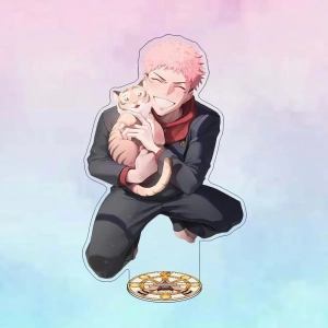 Jujutsu Kaisen Satoru Gojo Yuji Itadori Ryomen Sukuna Anime Mica Holder Cute Keychain Anime Mô Hình Đứng Standee Anime, In 2 Mặt, Cao 6cm, Trang Trí Decor Bàn Học