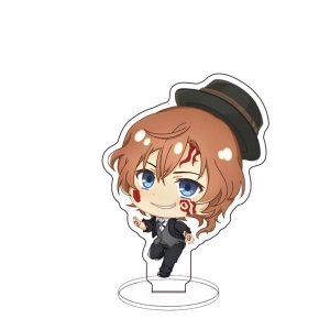 Mica Panel Tandeeee Mica Bungo Stray Dogs Dazai Osamu Oda Sakumanosuke Model Plate Deskate Xma Mô Hình Đứng Standee Anime, In 2 Mặt, Cao 6cm, Trang Trí Decor Bàn Học