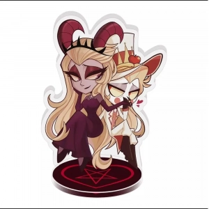 Mica Standee For Hazbin Hotel Charlie Morningstar Vaggie Angel Dust Alastor Lucifer Mô Hình Đứng Standee Anime, In 2 Mặt, Cao 6cm, Trang Trí Decor Bàn Học