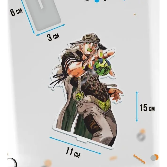 Micas Standing Model For Steel Ball Run Gyro Zepeli Collection Anime Accessories Mô Hình Đứng Standee Anime, In 2 Mặt, Cao 6cm, Trang Trí Decor Bàn Học 2 Micas Standing Model For Steel Ball Run Gyro Zepeli Collection Anime Accessories Mô Hình Đứng Standee Anime, In 2 Mặt, Cao 6cm, Trang Trí Decor Bàn Học - Ảnh 2