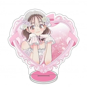 Multiple Today's Love Heart-shaped Standee Anime, Which Side Is Tamon-kun On Now? Anime Mô Hình Đứng Standee Anime,  In 2 Mặt, Cao 6cm, Trang Trí Decor Bàn Học