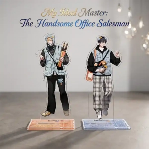 My Ideal Master: The Handsome Office Salesma 10&1 Double Sided Acrylic Stand Keychain 2026 Custom Charm Phone Personalized, Keychain, Mô Hình Đứng Standee Anime, In 2 Mặt, Cao 6cm, Trang Trí Decor Bàn Học, Balo