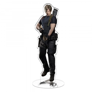Re4 Resident Evil 4 Castle Reset Leon Scott Kennedy Mica Standee Model Mô Hình Đứng Standee Anime,  In 2 Mặt, Cao 6cm, Trang Trí Decor Bàn Học