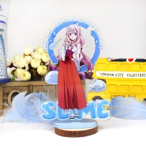 Standee Model Reincarnated Into A Slime - Rimuru Decor Desk Study Corner 12cm Mô Hình Đứng Standee Anime, In 2 Mặt, Cao 6cm, Trang Trí Decor Bàn Học