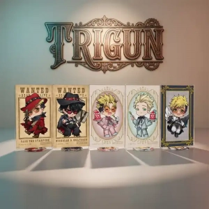 Trigun Stargaze Vash Knives Chibi Double Sided Acrylic Stand Keychain 2026 New Anime Custom Charm Phone Personalized, Keychain, Mô Hình Đứng Standee Anime, In 2 Mặt, Cao 6cm, Trang Trí Decor Bàn Học, Balo