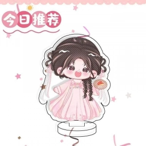 Yu Shuxin Popular Playing The Role Of Ling Miaomiao A Rabbit And An Apple Shaped Cartoon Mô Hình Đứng Standee Anime, In 2 Mặt, Cao 6cm, Trang Trí Decor Bàn Học