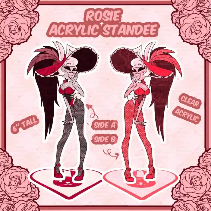 1 Acrylic Standee For Jjk Rosie Alastor Anime Character Desktop Ornament Decorative Custom Charm Phone Personalized, Keychain, Mô Hình Đứng Standee Anime, In 2 Mặt, Cao 6cm, Trang Trí Decor Bàn Học, Balo 4 1 Acrylic Standee For Jjk Rosie Alastor Anime Character Desktop Ornament Decorative Custom Charm Phone Personalized, Keychain, Mô Hình Đứng Standee Anime, In 2 Mặt, Cao 6cm, Trang Trí Decor Bàn Học, Balo - Ảnh 4