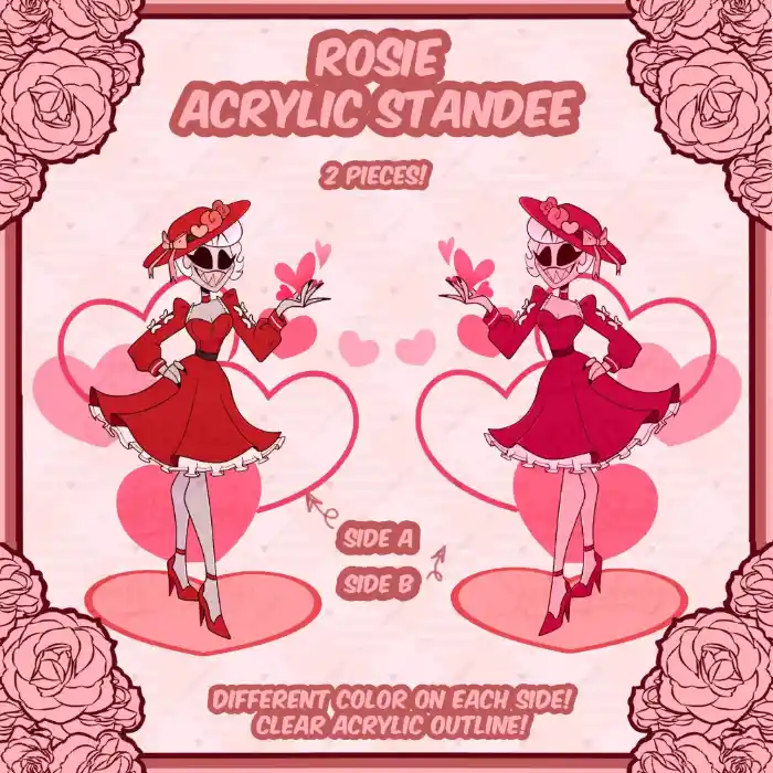 1 Acrylic Standee For Jjk Rosie Alastor Anime Character Desktop Ornament Decorative Custom Charm Phone Personalized, Keychain, Mô Hình Đứng Standee Anime, In 2 Mặt, Cao 6cm, Trang Trí Decor Bàn Học, Balo 6 1 Acrylic Standee For Jjk Rosie Alastor Anime Character Desktop Ornament Decorative Custom Charm Phone Personalized, Keychain, Mô Hình Đứng Standee Anime, In 2 Mặt, Cao 6cm, Trang Trí Decor Bàn Học, Balo - Ảnh 6