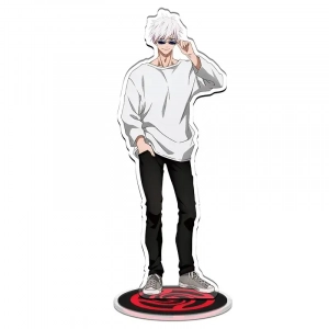 1 Anime Acrylic Stand Jujutsu Kaisen Figure Stand Decor Creative Figurine Satoru Gojo Custom Charm Phone Personalized, Keychain, Mô Hình Đứng Standee Anime, In 2 Mặt, Cao 6cm, Trang Trí Decor Bàn Học, Balo