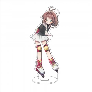 1 Anime Cardcaptor Sakura Kinomoto Sakura Daidouji Tomoyo Li Syaoran Li Meiling Cos Custom Charm Phone Personalized, Keychain, Mô Hình Đứng Standee Anime, In 2 Mặt, Cao 6cm, Trang Trí Decor Bàn Học, Balo