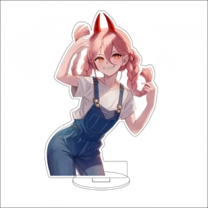 1 Anime Chainsaw Man Denji Makima Power Pochita Hayakawa Aki Higashiyama Kobeni Cos Custom Charm Phone Personalized, Keychain, Mô Hình Đứng Standee Anime, In 2 Mặt, Cao 6cm, Trang Trí Decor Bàn Học, Balo