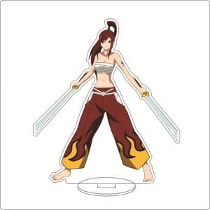 1 Anime Fairy Tail Natsu Dragneel Lucy Heartfilia Wendy Marvell Happy Cos Acrylic Figure Custom Charm Phone Personalized, Keychain, Mô Hình Đứng Standee Anime, In 2 Mặt, Cao 6cm, Trang Trí Decor Bàn Học, Balo