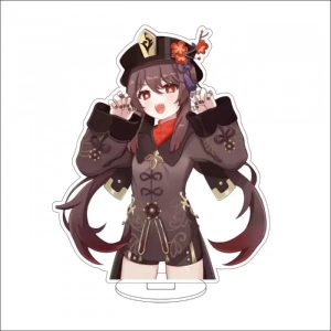 1 Anime Game Genshin Impact Hu Tao Cos Acrylic Figure Stand Chrismas Gifts Ornaments Custom Charm Phone Personalized, Keychain, Mô Hình Đứng Standee Anime, In 2 Mặt, Cao 6cm, Trang Trí Decor Bàn Học, Balo