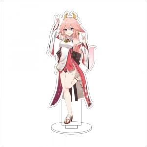 1 Anime Game Genshin Impact Yae Miko Cos Acrylic Figure Stand Ornaments Goods Chrismas Custom Charm Phone Personalized, Keychain, Mô Hình Đứng Standee Anime, In 2 Mặt, Cao 6cm, Trang Trí Decor Bàn Học, Balo